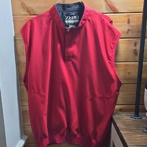 Zero Restriction Red Sleeveless Golf Vest XL D0311